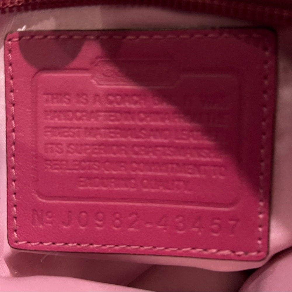 Coach Python Pink Signature Monogram Crossbody Ba… - image 6